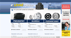Desktop Screenshot of e-levne-pneu.cz